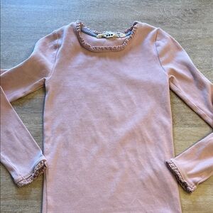 mini Boden girls 8/9 ribbed tee VGUC